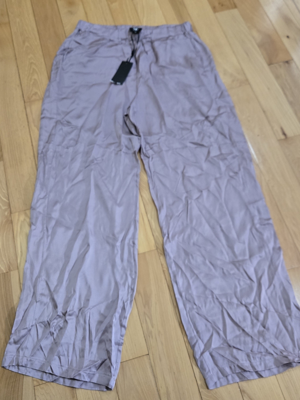 NU Denmark Valina Wide-Leg Satin Pants